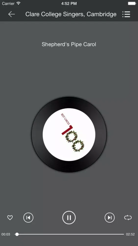 100 Best Christmas Carols スクリーンショット