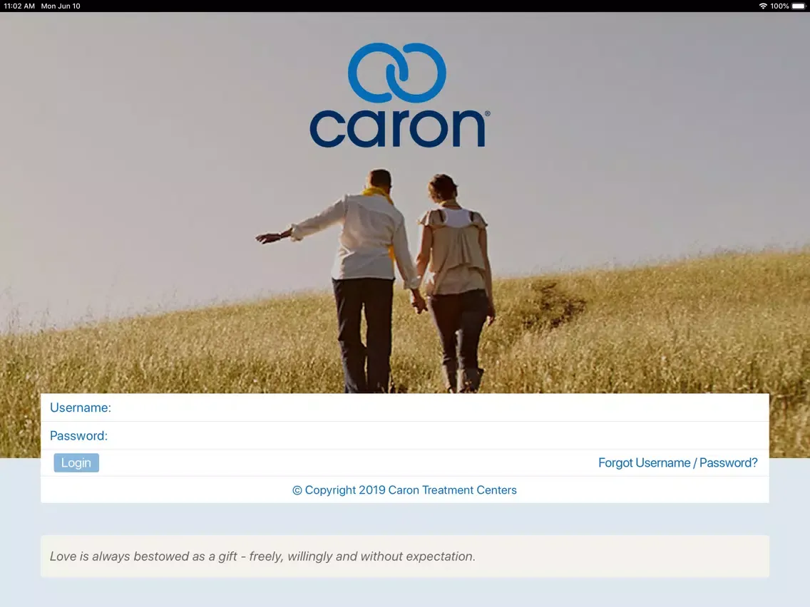 Screenshot di Caron Recovery Network iPad 