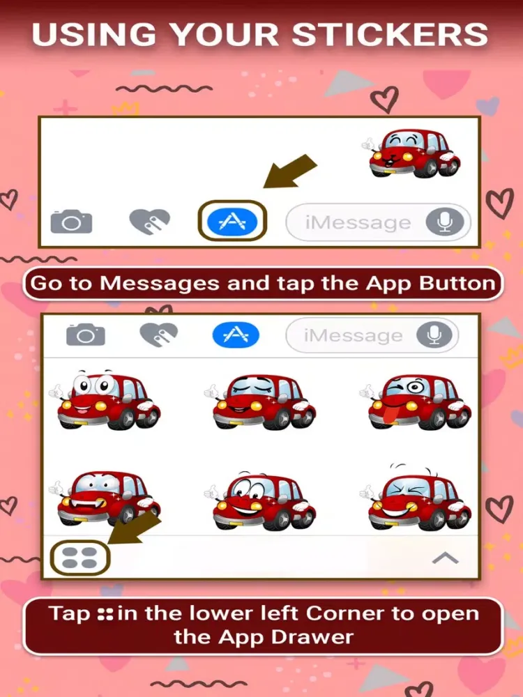 صور Car : Animated Stickers iPad 