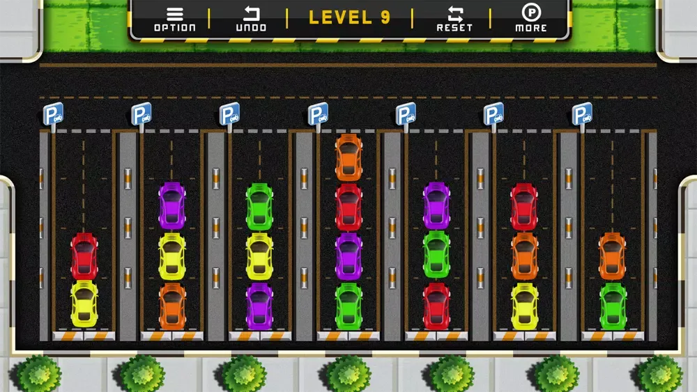 Ảnh chụp màn hình của Color Car Parking Sort