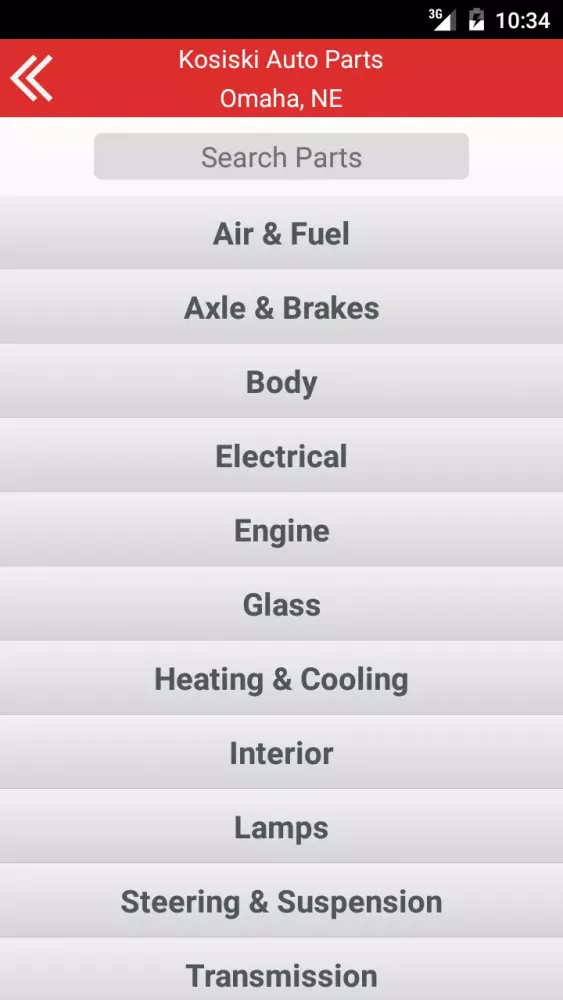 Kosiski Auto Parts Screenshots
