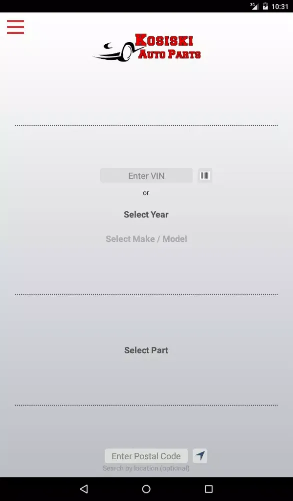 Kosiski Auto Parts Screenshots