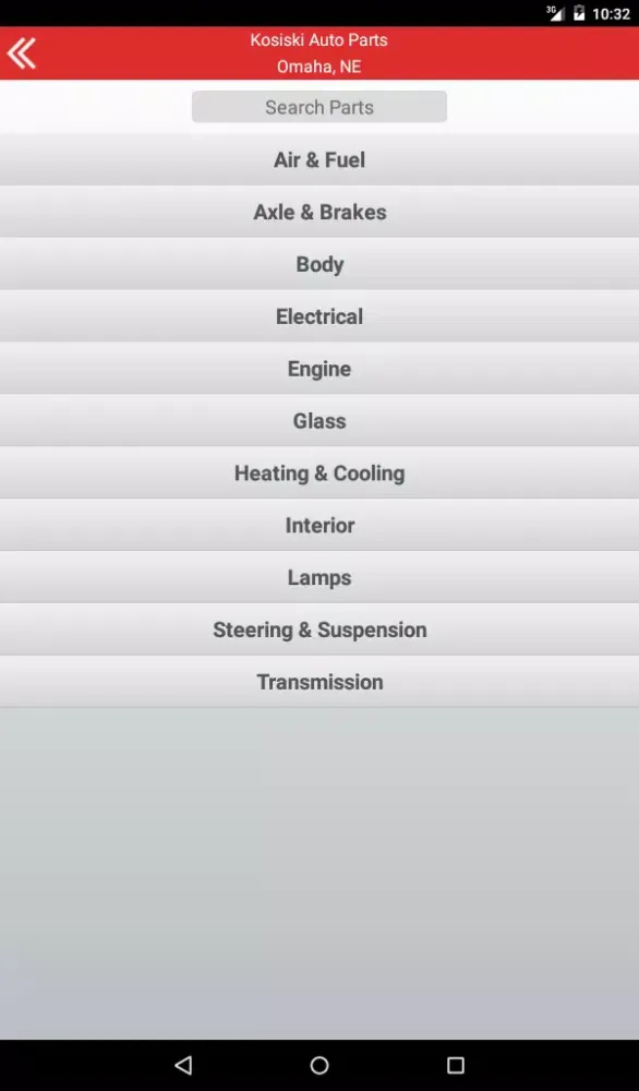 Kosiski Auto Parts Screenshots