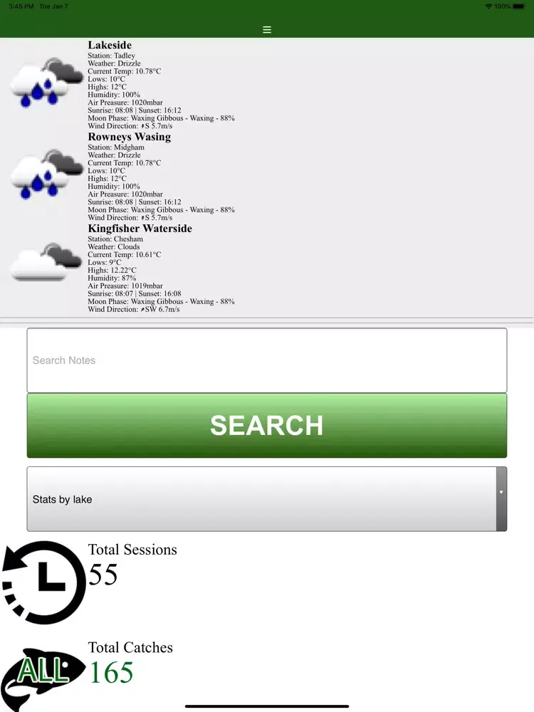 Screenshot di CarpersLog Carp fishing log iPad 