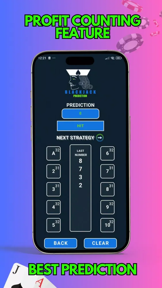 Screenshot di Blackjack Predictor