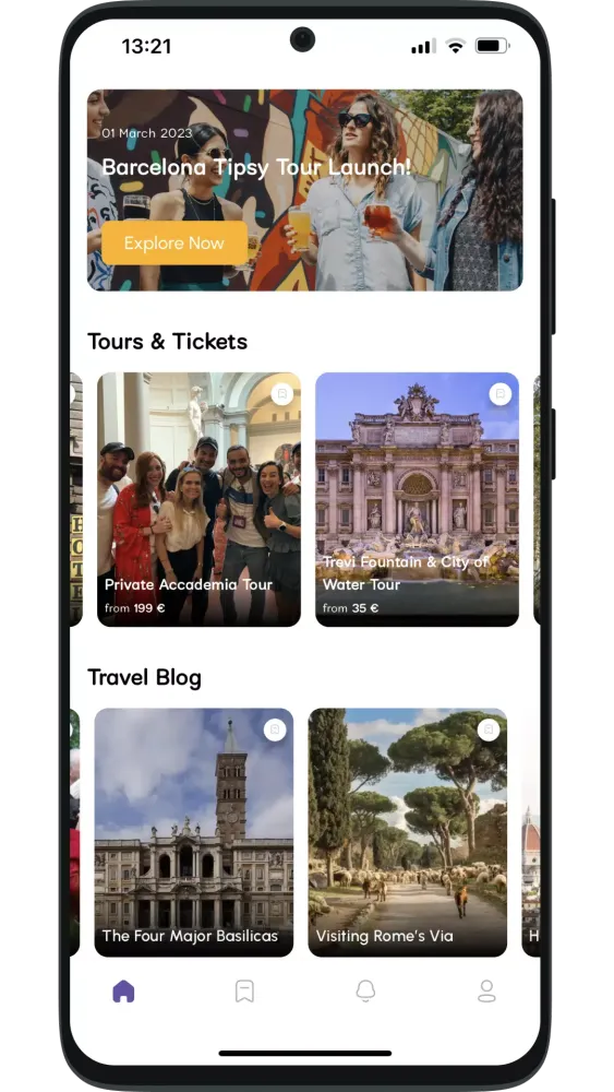 Tangkapan skrin Carpe Diem Tours