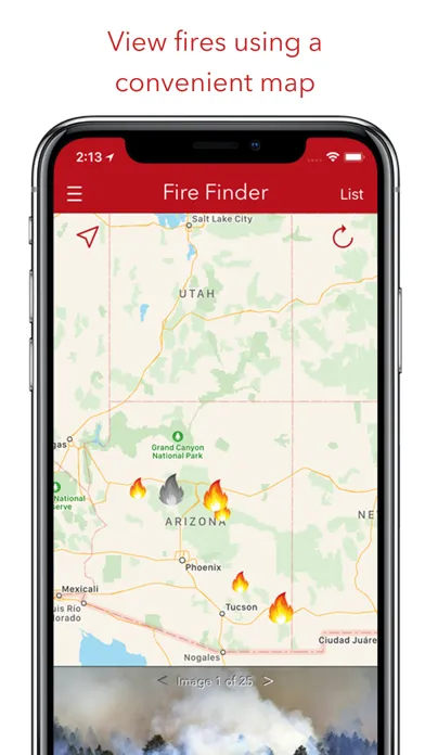 Zrzuty ekranu Fire Finder - Wildfire Info
