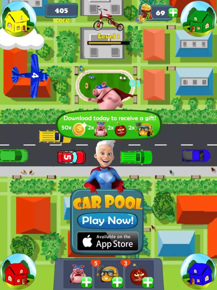 Capturas de tela do CarPool - fun new action game iPad 