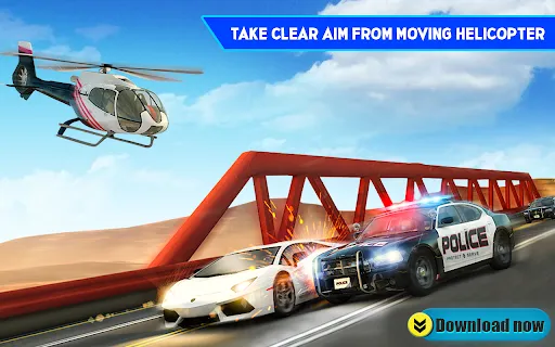 Crazy Car Racing Police Chase سکرین شاٹس