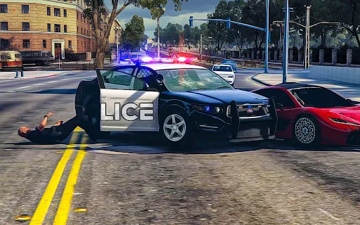 Crazy Car Racing Police Chase سکرین شاٹس