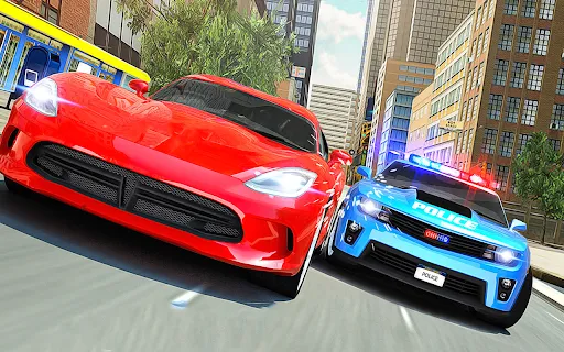 Crazy Car Racing Police Chase سکرین شاٹس