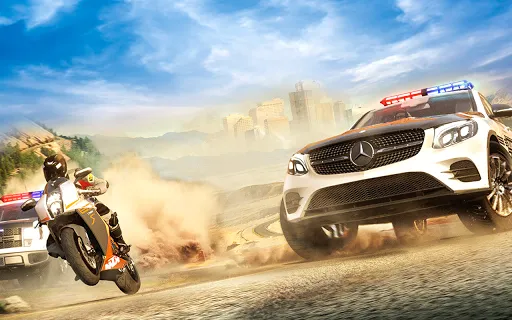 Crazy Car Racing Police Chase سکرین شاٹس
