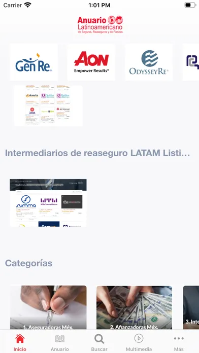 Zrzuty ekranu Anuario Latam Seguros