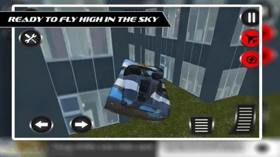 Captures d'écran de Friving Car Flying Game 2017