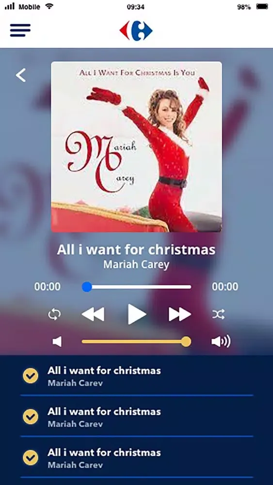 Zrzuty ekranu Carrefour Music