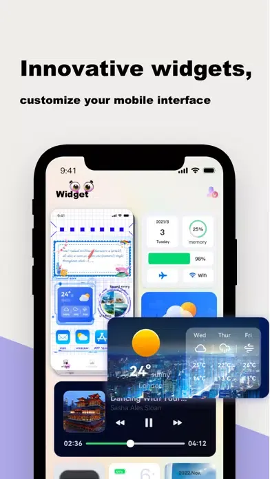 Tangkapan layar Handy Widget