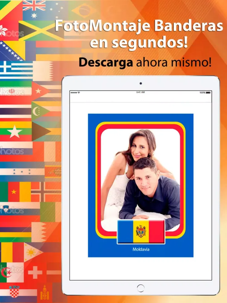 Banderas de Todo el Mundo Marcos para Fotos iPad  스크린샷