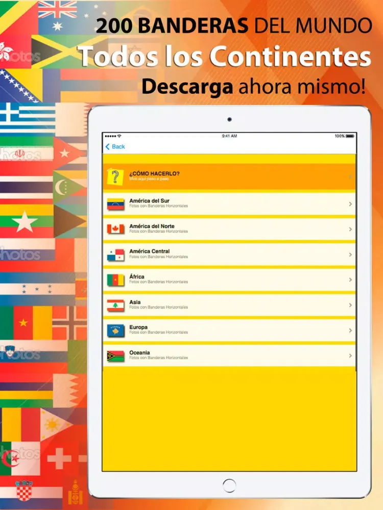 Banderas de Todo el Mundo Marcos para Fotos iPad  스크린샷