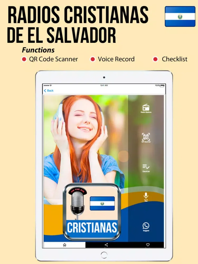 Zrzuty ekranu Radios Cristianas de el Salvador iPad 
