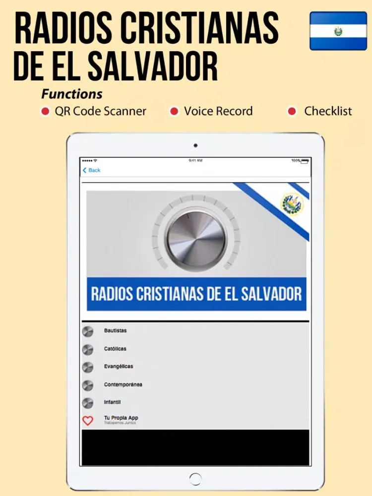 Zrzuty ekranu Radios Cristianas de el Salvador iPad 