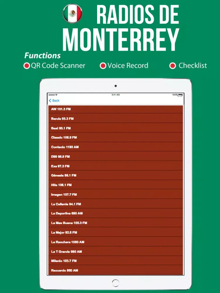 Скриншоты Radios de Monterrey iPad 