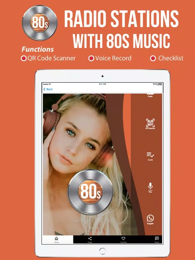 Radio Stations With 80s Music iPad  Screenshots