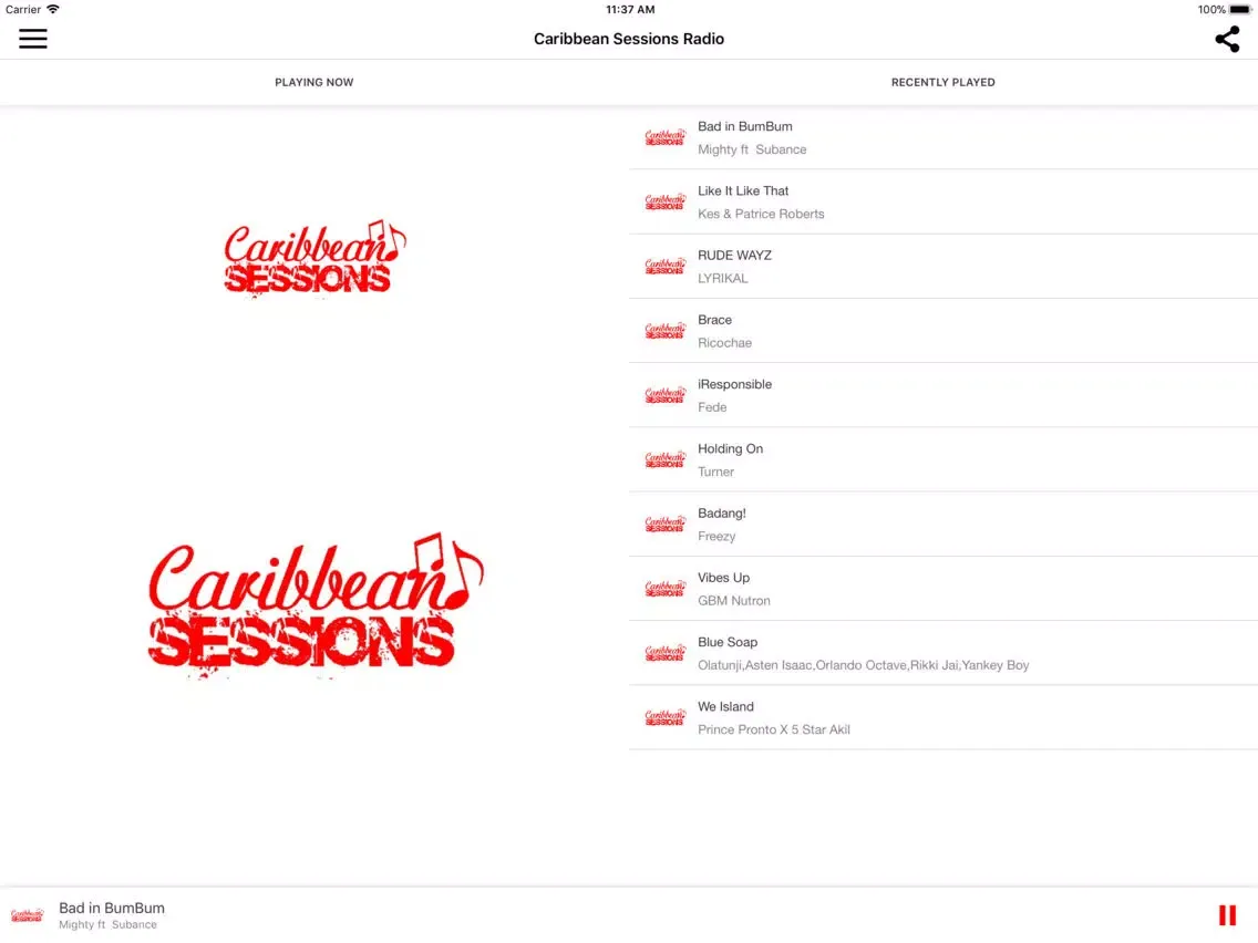 صور Caribbean Sessions Radio iPad 