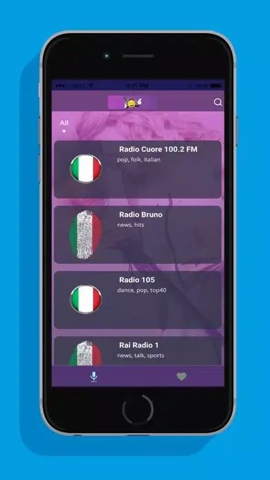 Captures d'écran de Radio Italia In Diretta