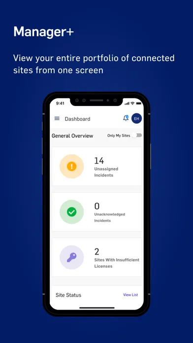 Capturas de tela do Connected Safety+