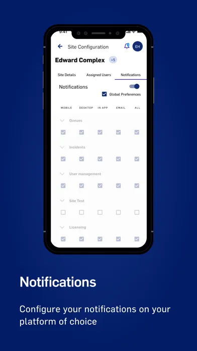 Capturas de tela do Connected Safety+