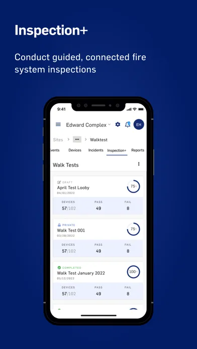 Capturas de tela do Connected Safety+