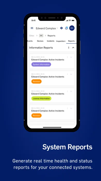 Capturas de tela do Connected Safety+