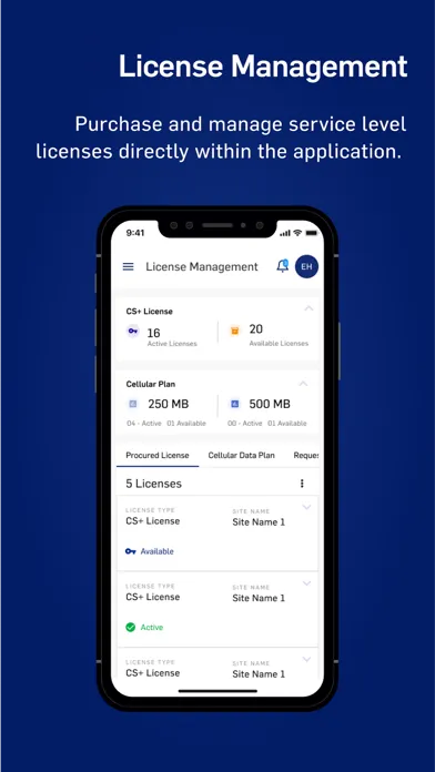 Capturas de tela do Connected Safety+