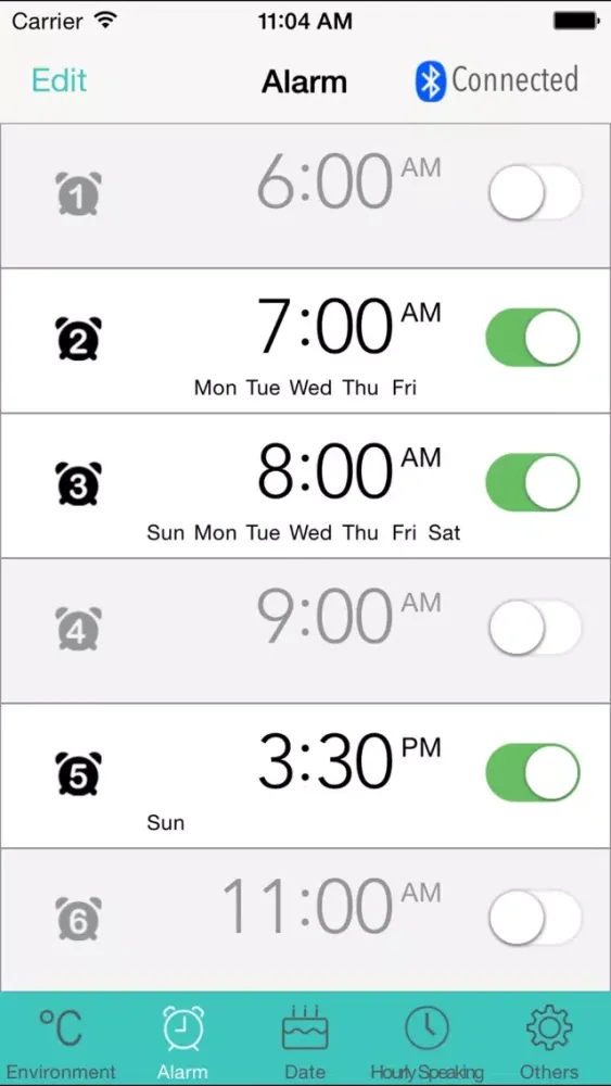 BLE Wall Clock Screenshots
