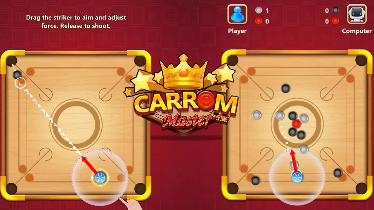 Carrom Master: Disc Pool Game应用截图