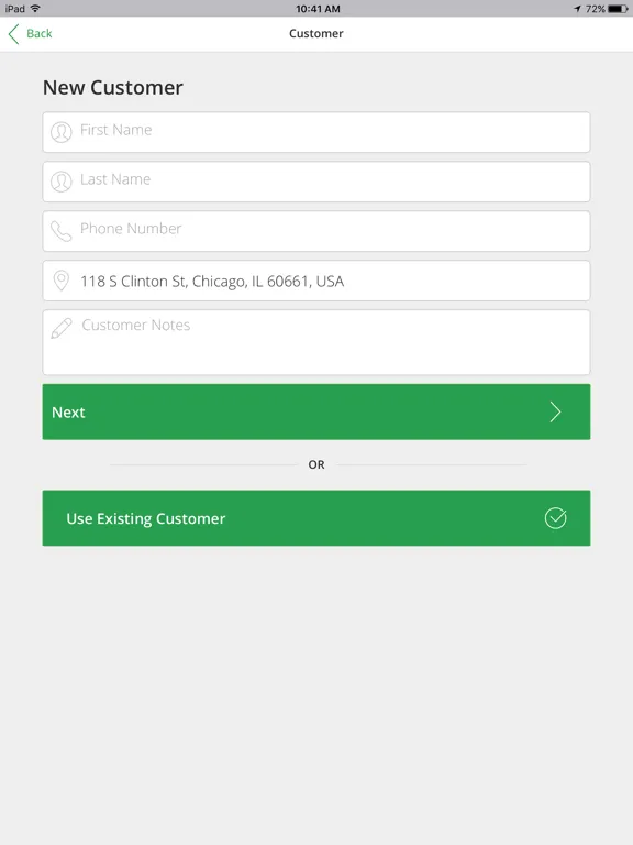 Screenshot di CMS Pro iPad 