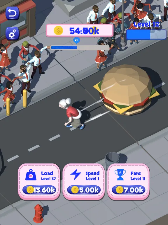 ภาพหน้าจอของ Strong granny - carry the load iPad 