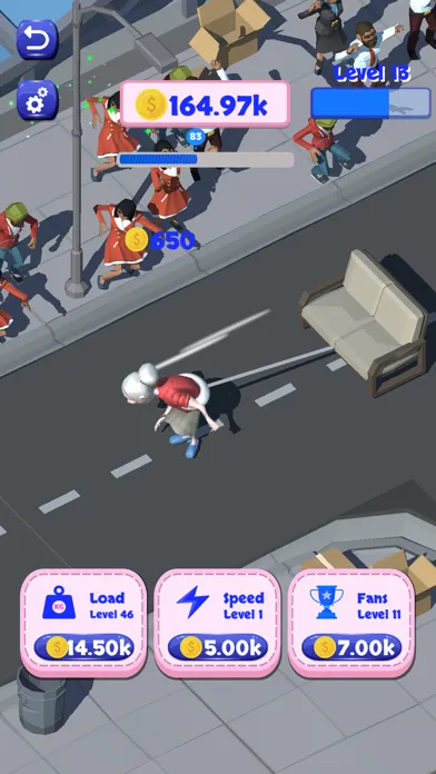 ภาพหน้าจอของ Strong granny - carry the load