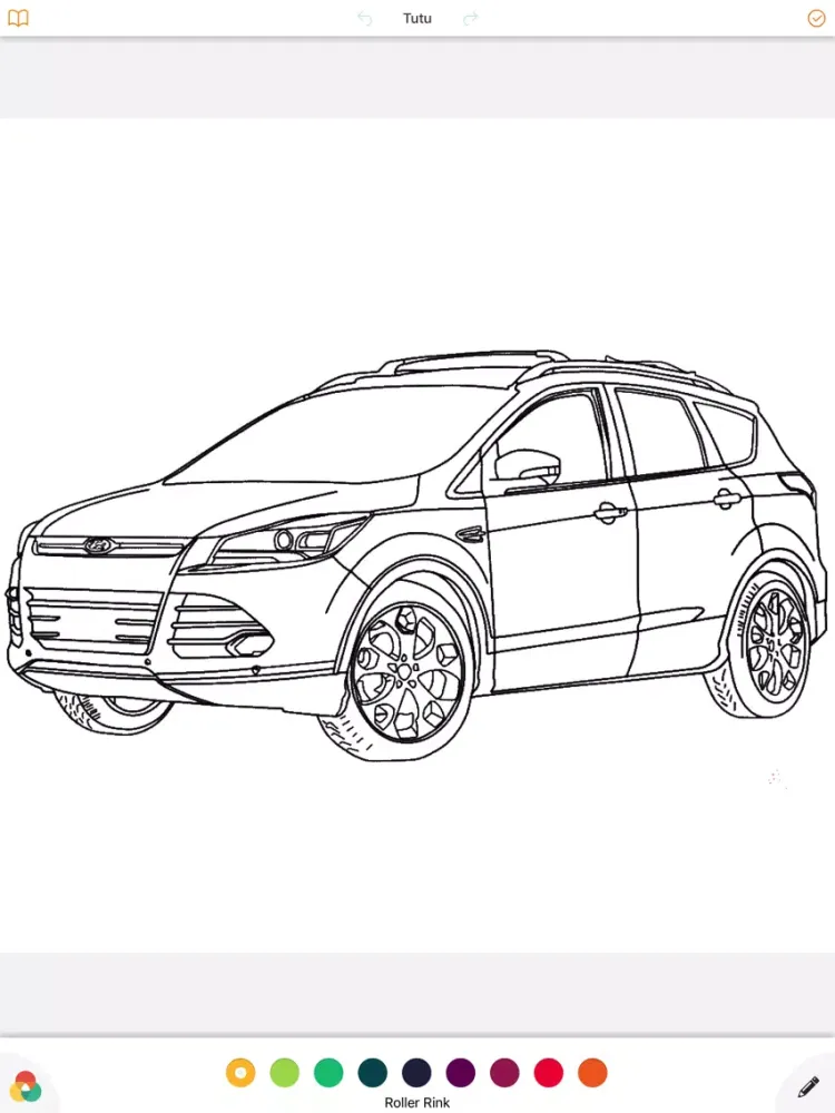 Cars Coloring Book Game - Enjoy And Color Your Day iPad 应用截图