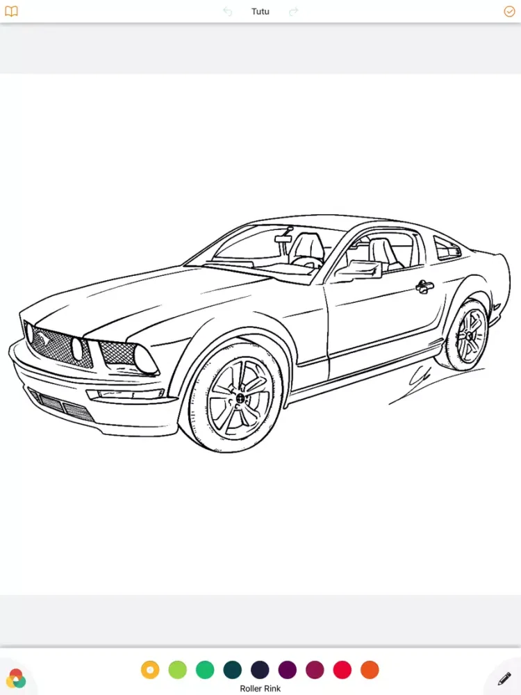 Cars Coloring Book Game - Enjoy And Color Your Day iPad 应用截图