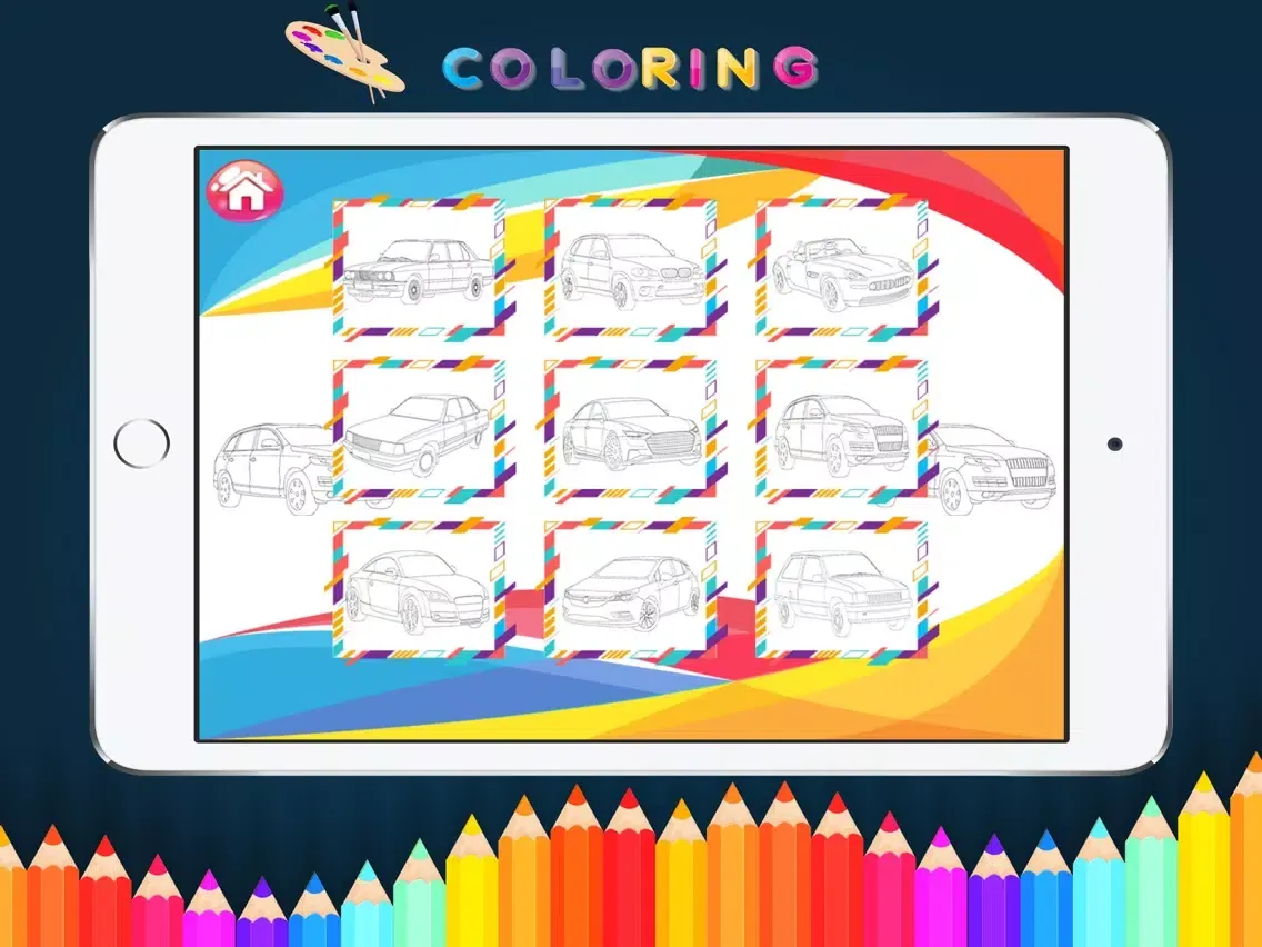 Zrzuty ekranu Cars coloring book - kids Game iPad 