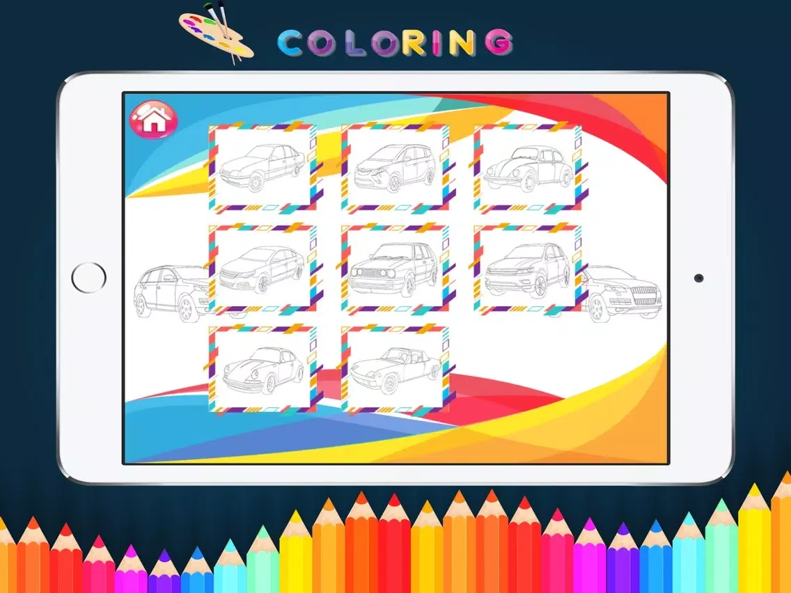 Zrzuty ekranu Cars coloring book - kids Game iPad 