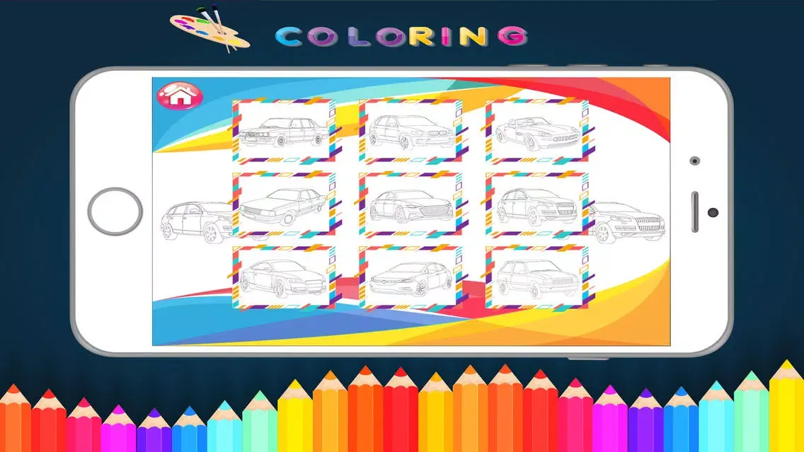 Zrzuty ekranu Cars coloring book - kids Game
