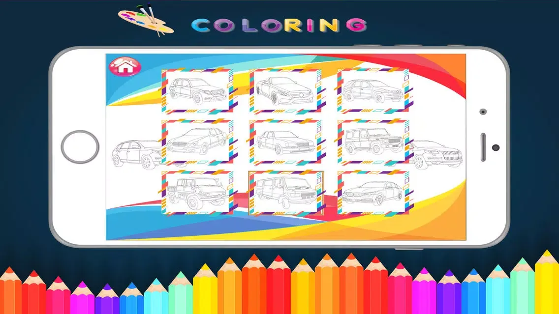 Zrzuty ekranu Cars coloring book - kids Game