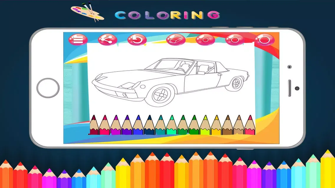 Zrzuty ekranu Cars coloring book - kids Game