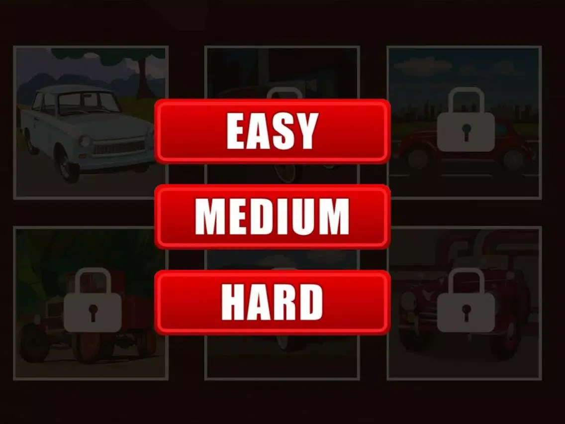 Cars Jigsaw Challenge iPad  سکرین شاٹس