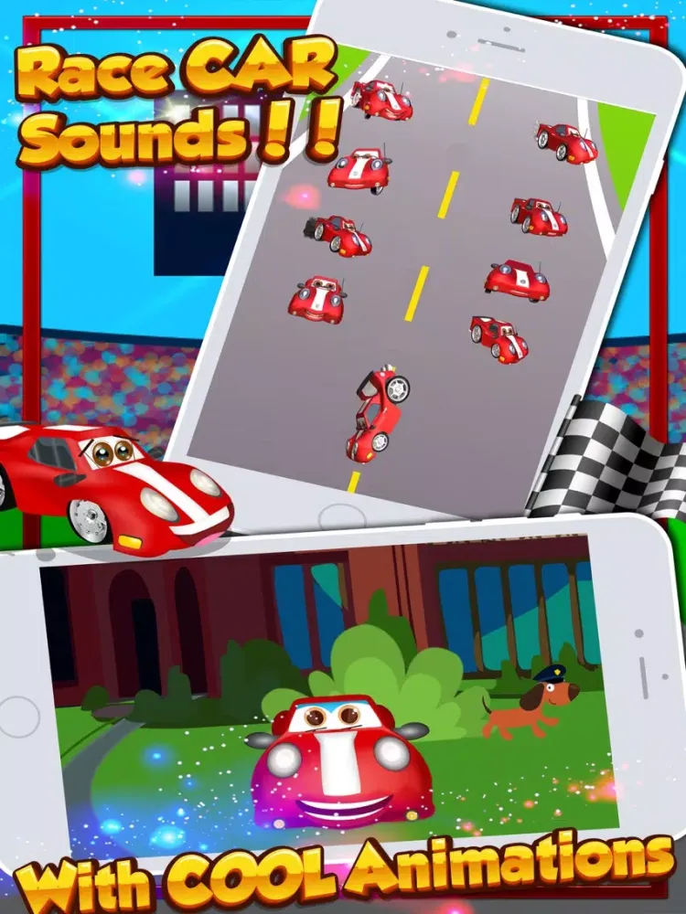 تصاویر Race Cars! Car Racing Games for Kids Toddlers iPad 