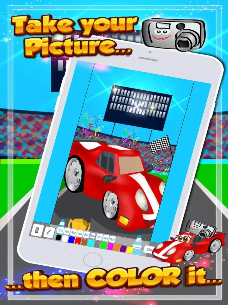 تصاویر Race Cars! Car Racing Games for Kids Toddlers iPad 