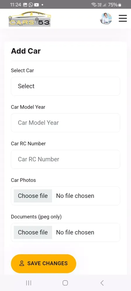Cars53 - Cab Rental App應用截圖