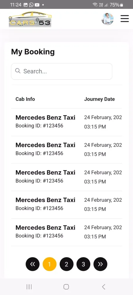 Cars53 - Cab Rental App應用截圖